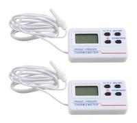 Kueohse Termómetro para Congelador, Alarma de Doble Temperatura, Pantalla Digital Interior, Termómetro Electrónico para Refrigerador Doméstico