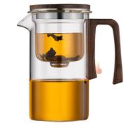 Kueohse Tetera con Filtración Magnética: Separación Automática de Té, Diseño de Cintura Pequeña, Tetera de Vidrio para Uso en la Oficina
