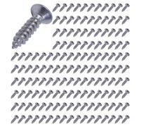 Kueohse TORNILLO de Cabeza de Acero Inoxidable 500X de 12X3 mm Plateado
