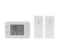 Kueohse Transmisión Inalámbrica Termómetro LCD Alarma Digital Refrigerador Congelador Sensor Electrónico de Temperatura Interior Exterior