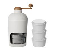 Kueohse Trituradora de Hielo Manual Trituradora de Hielo Giratoria Máquina de Hielo Raspado Máquina de Hielo Portátil para el Hogar Manivela Picadora de Hielo Liquidación