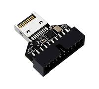 Kueohse USB3 Tipo-e de 20 Pines A USB 19P Chasis Frontal Convierte la Interfaz de Tarjeta de Expansión Tipo-e de la Placa Base A USB 19P