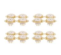 Kueohse Valor Octal de VacíO Superior del Tubo de Enchufe de CeráMica de 16PC 8 Pines para KT88 EL34 6V6 6650 274B