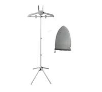 Kueohse Vaporizador de Ropa Plegable con Guantes para Planchar, Vaporizador Ajustable con Dos Pinzas para Camisas de Traje, A