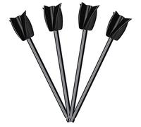 Kueohse Varilla Mezcladora de Pintura Epoxi, 4 Uds., Varilla Agitadora, Masilla, Cemento, Accesorio Mezclador de Pintura con Portabrocas para Pintura Al óLeo (Negro)