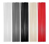 Kueohse Varillas de Soldadura de PláStico de 50 Piezas - Varillas de Soldadura de PláStico PP/PVC/PE para Herramientas de Aire Caliente de 10 Pulgadas (Cada Color 10 Piezas)