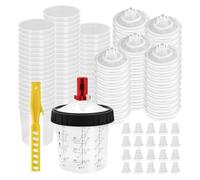 Kueohse Vaso Mezclador de Pintura para Pistola de Pintura Automotriz, Juego de Vaso con Adaptador de Vaso de 20 Oz (600 Ml)