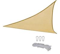 Kueohse Vela de Sombra para Ventana Exterior de 2x2x2 Metros, Vela de Sombra Triangular Transpirable Extra Grande