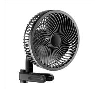 Kueohse Ventilador Clip para Carpa Cultivo 6 Pulgadas con Motor EC Rediseñado Larga Duración, 10 Velocidades Dinámicas Viento, para Refrigeración por Circulación en Hidroponía (UE)