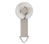 Kueohse Ventilador para Exteriores, Portátil, de Cintura, para Escritorio, Oficina, Pequeño, USB, Color Caqui.