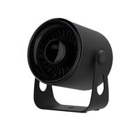Kueohse Ventilador Pequeño Ultrasilencioso Enchufable, Potente, con 100 Velocidades, Circulación de Aire Infinita, Carga de Escritorio, Montaje en Pared, Color Negro.
