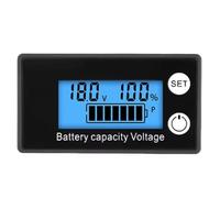 Kueohse Voltímetro de Batería DC 8-100 V Indicador de Capacidad Medidor de Potencia Batería de Litio LiFePO4 Celda de Plomo-Ácido 12 V 24 V 48 V Pantalla LCD A