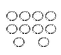 Kueohse x 30mm de acero inoxidable Flejadoras O redonda soldada con autogena anillos 10 piezas
