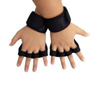 Kueohse XL Guantes Deportivos de Entrenamiento para Hombres y Mujeres Guantes de Entrenamiento Fitness Culturismo Levantamiento de Pesas Gimnasio Mano MuñEca Guantes Negro A