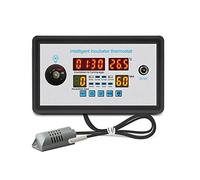 Kueohse ZFX-W9002 Termostato Inteligente Incubadora de Control de Temperatura y Humedad Digital 360 Volteo AutomáTico de Huevos 12V