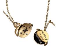 Kueroami Accesorios de graduación para ella 2025 - Collar de brújula para mujer - Decoraciones de graduación inspiradoras, universidad, suministros de graduación de secundaria para mejor amiga, hija |