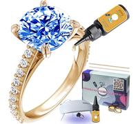 Kueroami Ajustador de tamaño de anillo para anillos sueltos, protectores de anillo, banda reductora, anillos finos de 0,5 a 3 tamaños, adhesivo invisible con luz UV, fácil de aplicar
