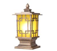 KUEYANB Farola Exterior Retro Impermeable Tipo Columna Para Patio.