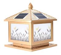 KUEYANB Lámpara De Columna Con Múltiples Modos De Iluminación, Luz Solar Para Poste, Luces Exteriores Para Jardín Cercado, Patio, Resistente Al Agua, Farola Para Cerca, Lámpara De Terraza