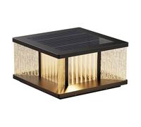 KUEYANB Lámpara De Pilar Impermeable Para Porche, Alimentada Por Energía Solar, Exterior, Cercado, Jardín, Terraza, Apta Para Lugares Húmedos, Minimalista, Para Entrada, Pasillo, Con Base E27.