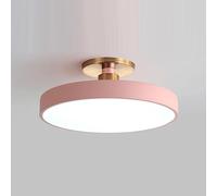 KUEYANB Lámpara De Techo LED Macaron Nordic Round, Luminaria De Techo De Bajo Consumo, Fácil De Instalar, Comedor, Dormitorio, Iluminación De Techo Súper Brillante Para Uso Diario En El Hogar