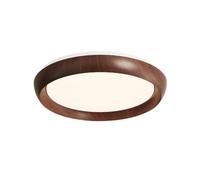 KUEYANB Lámpara De Techo LED Ultradelgada Con Diseño De Vetas De Madera De Nogal, Estilo Wabi-Sabi, Redonda, Para Decoración De Dormitorios, Iluminación Súper Brillante Y De Bajo Consumo Para Sala