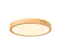 KUEYANB Lámpara De Techo Redonda De Madera Estilo Madera Natural Para Balcón, Iluminación Moderna Minimalista Para Recibidor Y Entrada, Diseño Ultrafino, Fácil De Instalar, Lámpara De Bajo Consumo.