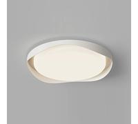KUEYANB Lámpara De Techo Redonda Estilo Vintage Para Dormitorio, Lámpara De Techo Sencilla Y Creativa Para Sala De Estar E Isla De Cocina, Luminaria LED De Interior Con Atenuación De Tres Colores