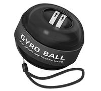 Kufoo Muñequera con bola de entrenamiento de muñeca, multifunción, lanzamiento automático, reduce la presión, aleación, silicona PC, para gimnasio (negro)