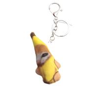 Kufughty - Banana LloróN, Colgante de Felpa MuñEco de PláTano con Bolsa de Sonido Colgante Divertido Regalos para CompañEros de Clase para NiñOs
