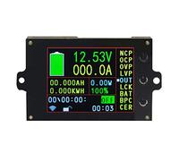 Kufughty Hall DC 500V 200A Medidor de voltaje inalámbrico amperímetro 2.4 pulgadas pantalla a color capacidad detector de potencia probador
