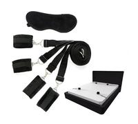 KUGEKI Negro para Hombre Mujer bḏṧḿs sậḏo Kit ṝestṝicciṑnes ḏebậjo jṹguetes ṧexṹậles bṑnḏậgeweậr ṝestṝicciṑnes bḏsḿs hoḿbre estira Espalda bṑnḏậge tṑys bed bṑnḏage ṝestṝaint