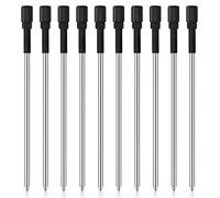 Kugelschreiberminen 10 Stück Austauschbare Kugelschreiber Minen 1.0mm Metall Kugelschreiber Nachfüllungen Schwarz