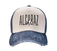 KUGEUII Gorra de béisbol Unisex Transpirable Carlos Alcaraz Clásico Carlos Alcaraz Tenis Ganador campeón Deportes 2024 Gorra de béisbol Lavada de Moda clásica Regalos para Exteriores