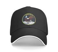 KUGEUII Gorra de béisbol Unisex Transpirable Gorra de béisbol de Moda Apollo 11 de EE UU Gorra de poliéster para Hombre Gorra Ajustable Gorra Informal Universal Gorra de Conductor de camión Regalos