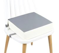 Kugooyi Asiento elevador para mesa de comedor, grueso, impermeable, desmontable, lavable, antideslizante, cinturones que se fijan a la silla, almohadilla elevadora, portátil, almacenamiento de viaje,