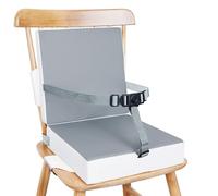 Kugooyi Asiento elevador para mesa de comedor, grueso, impermeable, desmontable, lavable, antideslizante, cinturones que se fijan a la silla, almohadilla elevadora, portátil, almacenamiento de viaje,