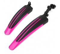 Kugooyi Juego de guardabarros para bicicleta, accesorios para bicicleta de montaña, protección contra salpicaduras, portátil, ajustable, espesar, delantero y trasero, guardabarros para bicicleta de