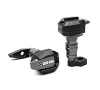 KUGVTER Cubierta del Motor Deslizador De Marco De Protección contra Caídas para Motocicleta ER6N ER6F, Protector De Carenado, Almohadilla Protectora contra Choques(ER-6N Titanium)