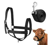Kuh Halter für - Verstellbares Nylon Führungszubehör | Führungs Halter und Führstrick - Viehtraining Ausrüstung für kleine Rassen wie Ziegen Lämmer Schafe