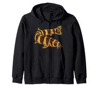 Kuhli Loach Pangio kuhlii Acuario de Agua Dulce Pescador Sudadera con Capucha