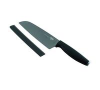Kuhn Rikon 26583 Colori Titanium Santokumesser Graphit Cuchillo, Acero Inoxidable, Gris