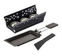 Kuhn Rikon 32170 Juego de Mini raclette, Negro, Acero