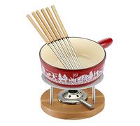 KUHN RIKON 32276 D&S Vertriebs-Fondue de Queso (Hierro Fundido, 24 cm), Color Rojo