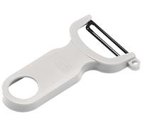 Kuhn Rikon Blanco Pelador de Fruta y verdura Swiss, 10.7 cm, Plastic, 22051