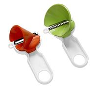 KUHN RIKON Click'n Curl Set Cortador en Espiral, Rojo, Polypropylen, Verde, Naranja, Blanco, 1 x 13.5 x 28 cm