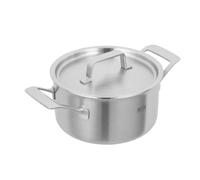 KUHN RIKON Culinary Fiveply - Cacerola de 18 cm y 2,5 L, apta para horno, con tapa de acero inoxidable, apta para lavavajillas