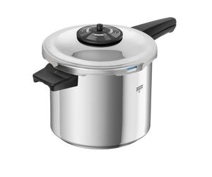 Kuhn Rikon Duromatic Classic NEO - Olla a presión de mango largo de 7 L, fabricada en Suiza, ultrarrápida y de bajo consumo, base gruesa supertérmica, segura y duradera