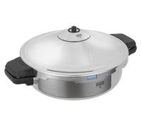 Kuhn Rikon Duromatic Hotel, Olla a Presión Super Rápida con Asas 5 L./ 28 cm. Fondo nido de abeja, Olla Express Apta para Inducción, Óptima Distribucion del Calor, Acero Inoxidable18/10