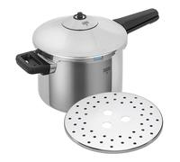 Kuhn Rikon Duromatic Inox, Olla a Presión Super Rápida con Mango 7 L/ 22 Cm, Olla Express Apta para Inducción, Fondo Superthermic para una buena Distribucion del Calor, Acero Inoxidable18/10